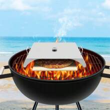 Quiltern Pizza Grill Stone Set - Square Pizza Stone With Pizza Peel, RV Step Ladder, Bath Tub Step, Three Or Four Step Portable Stair Treads - Silver - View 4