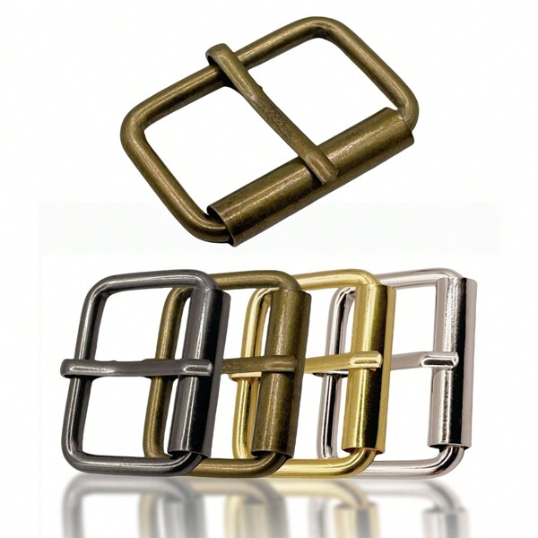 5 Piezas de hebillas de rodillo de metal Accesorios para correas de bolsas, cinturones, mochilas, zapatos, collares de perro y cadenas