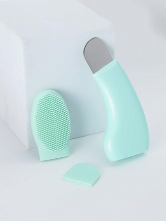 Black Head Remover With Brush Head - Compatible With Mud Masks & Cleansing Oil, Non-Electric Pore Cleansing Beauty Tool, Face Cleaning Spatula Without Irritation