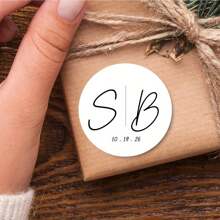 48/96pcs Custom Wedding & Engagement Thank You Stickers - Perfect For Gift Wrapping, Party Favors & Decorations, Black/White,Multi-Functional,Adjustable, Ornamental,Reusable,Exquisite,Adorable,High-Quality,Modern,Colorful,Cute,Comfortable,Stylish,Custom,Personalized,Unique,Ideal Gifts For Him,Ideal Gifts For Her,Boyfriend,Girlfriend,Dad,Mom,Family,Friends,Son,Daughter,Office,Tea Room,School,Home,Home Refresh,Customized Stickers