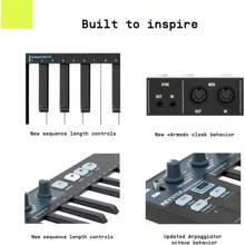 Arturia - Keystep - Portable MIDI Controller Sequencer And Arpeggiator - 32 Slimkeys 8-Memory Polyphonic Step Sequencer 8-Mode Arpeggiator CV-Compatible - Black - Black1 - View 3