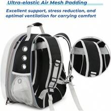 Cat Carrier Backpack, Bubble Expandable Backpack Carrier, Pets And Small Dogs,Airline-Approved, Designed For Travel, Hiking, Walking & Outdoor Use (Front Expandable-Pink)