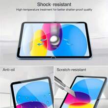 2pcs Screen Protector Compatible With IPad 10th Gen 10.9 Inch (2022) - 2pcs 9H Hardness Tempered Glass, Compatible With IPad 10 Protective Case, Scratch-Resistant, Sensitive Touch