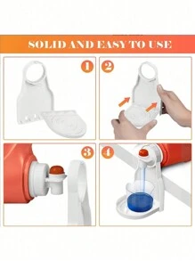 1/2/3PCS Giá để cốc đựng bột giặt, Khay hứng nước giặt nhỏ giọt, Chân đế có thể gập lại, Kệ di động đơn giản, Giá để cốc đựng nước xả quần áo - Có thể sử dụng trong phòng tắm, nhà vệ sinh, ban công - trắng - Xem 5