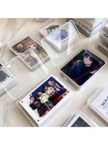 Gói 1 hộp đựng bằng nhựa, chống thấm nước, hộp đựng trong suốt đa chức năng có nắp lật, thích hợp đựng thẻ giao dịch, đồ thủ công, đồ trang sức, đồ dùng may vá, trưng bày và lưu trữ đồ sưu tầm, hoàn hảo để trang trí Giáng sinh, đồ thủ công, thẻ giao dịch, thích hợp cho trẻ em từ 14 tuổi trở lên - Nhiều màu - Xem 11