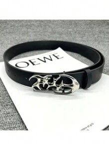 新款Y2K镂空PU皮朋克风男士腰带 - 礼品或个人配饰，适合夏季、校园休闲、商务场合，可作为送给男友、丈夫、父亲的礼物，日常佩戴，时尚百搭，适合青少年、户外、度假、运动、旅行、街头、波西米亚、复古等各种场合，也适合秋季和万圣节。 - 黑色A - 查看 4