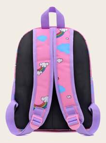 Cute Unicorn Schoolbag, Kawaii Cartoon Schoolbag, Cute Kids Schoolbag Cartoon Unicorn Pattern Schoolbag