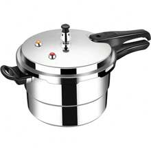 3L/5L Aluminum Pressure Cooker W/Release Valve &Amp, Multiple Protective Devices, Pressure Canner Compatible With Gas &Amp, Induction Cooker
