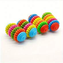 4 Colors And 5 Colors Interactive Rainbow Rubber Gear Dog Lover And Dog Mom Love Chew Toy - Teeth Cleaning Molar Bite For Puppies & Small Breeds