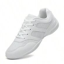 White Cheer Shoes Girls Cheerleading Shoes Women Jumping Tumbling Exercise Aerobic Fitness Dance Training Sneakers