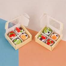 5/6/10/12pcs Realistic Mini Cakes, Pastries, Cake Boxes, 1:12 Dollhouse Accessories, Dollhouse Decor, Miniature Cake Models, Micro Scene Photography Props, Pretend Play Toys, Mini Food Replicas - Multicolor - View 12