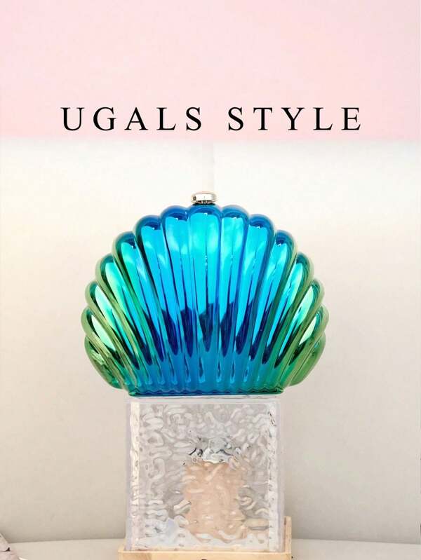 Bolso de noche de lujo 2025 para mujer con cierre de concha, bolso de mano acrílico transparente y resistente al agua, bolso bandolera perfecto para fiestas, bodas, cenas/banquetes, que combina con vestidos de novia, vestidos formales, vestidos de fiesta, vestidos de cumpleaños y vestidos de mujer.