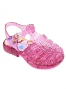 Sandália Infantil Cristal Com Glitter - Pink - Visão 2