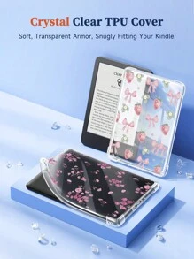 Ayotu 1 Pc Flowers & Strawberries Chicken Case Compatible With Kindle,Compatible With Kindle Paperwhite 12th Gen 2024 /Kindle (11th Generation-2024 Release),With Auto Wake/Sleep