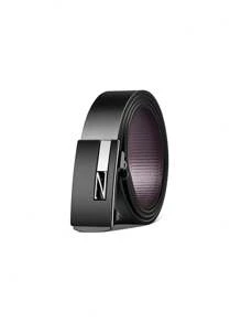 A Personalized Men's Belt Gift With A Metal Automatic Buckle, Full Of Texture, Can Be Engraved With Words And Names, And Made Of Pu Material. Three Colors Are Available: Gold, Silver And Black, Fashionable And Versatile, Very Suitable For Valentine's Day, Father's Day, Anniversary As A Holiday Gift For Father, Husband Or Boyfriend As A Special Surprise Gift, So That He Can Feel Your Caring Care Every Time He Ties It. - Multicolor - View 7