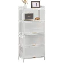 5 Tiers Kitchen Bakers Rack Microwaves Rack Storage Rack Storage Shelf Rack Outdoor Decor - White - View 3