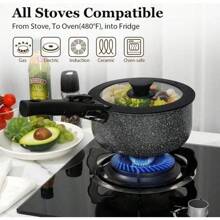 [Official]SODAY Pots And Pans Set,Non Stick Cookware Sets With Removable Handle,15pcs Kitchen Set,Oven Safe, Induction Ready, RV Set - White - View 7