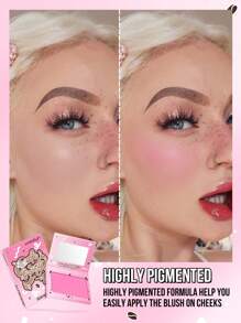 Misslyn Bronzing Powder And Blush Combo, Matte Powder Blush With Mirror, Natural Looking, High Pigmented, Easily Blended, Shade From Sheer To Bold, Make Up Bronzer Powder Including Mirror, Contour & Bronzer, With Soft, Pigmented, Powdery