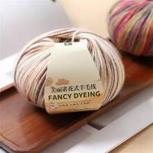 3 件装优质多色 92% 羊毛混纺纱，50 克/件，含 8% 护肤羊毛，用于编织围巾、帽子、开衫、袜子、包包