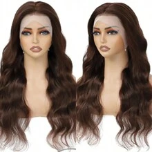 PAZAT Wear And Go Pre Plucked Pre Cut 4*4 5*5 Lace Glueless Wigs 13x4 Body Wave Lace Front Wigs Human Hair Pre Plucked 200% Density HD Full Lace Frontal Wigs With Baby Hair Colored Wigs For Women Short Bob Wigs(6inch)