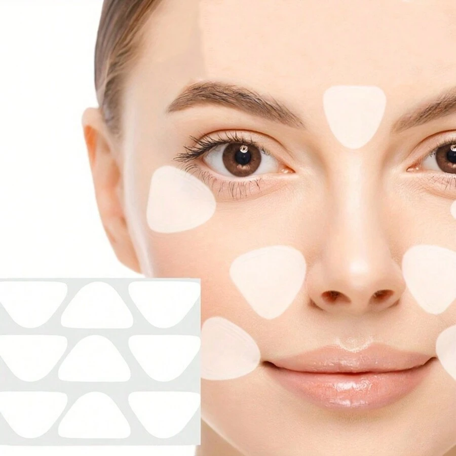 Face & Forehead Wrinkle Patches - Mini Anti Wrinkle Facial Patches To Smooth Eye, Mouth, Forehead Wrinkles - Non-Silicone Face Tape For Fine Wrinkles Between Eyes & Face - White - View 1
