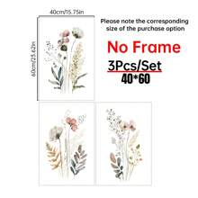 Wildflower Home Decor Wall Art For Living Room Wild Floral Artwork Set Of 3 Watercolor Wildflower Print Wildflower Wall Art Print Flower Art Canvas Posters Gifts Birthday Graduation