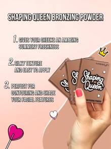 Misslyn Bronzing Powder And Blush Combo, Matte Powder Blush With Mirror, Natural Looking, High Pigmented, Easily Blended, Shade From Sheer To Bold, Make Up Bronzer Powder Including Mirror, Contour & Bronzer, With Soft, Pigmented, Powdery