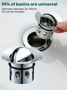 一套水槽排水系统，安装简便，水槽排水管，水槽排水系统，多功能排水管，防异味，防油污，内置过滤器，排水迅速，内置防蟑螂磁性盖，透明可视管道，耐热耐冻 - 灰色 - 查看 4