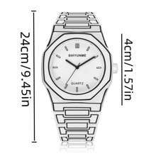 1pc Men's Fashion Casual Elegant Comic Sketch Design Quartz Wrist Watch, Suitable For Men's Daily Life, Business, Party, Holiday Gift