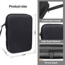 EVA Carrying Case For R36S / RG353V / XU10 / RG35XX / RG353VS Handheld Game Console, RG353V / RG35XX Portable Game Console Storage Case, Retro Game Console Carrying Bag(Box Only) - Black - View 7