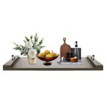 Noodle Board Stove Cover-Wood Stove Top Covers W/Handles For Electric Stove - 灰色 - 查看 4
