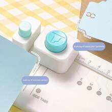 1 Piece PVC Paging Board - Plastic Letter Index And Fillet Cutting Tool For Precision Hand Paper Cutting, Office - Multicolor - View 6