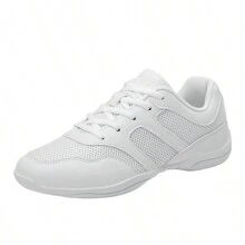 White Cheer Shoes Girls Cheerleading Shoes Women Jumping Tumbling Exercise Aerobic Fitness Dance Training Sneakers