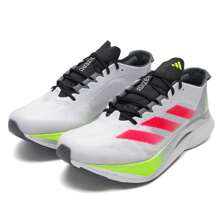 Adidas ADIZERO BOSTON 12 M Men's Outdoor Running Shoes, Shock-Absorbing Comfort Athletic Sneakers, JI4472 - Gray/bright Red/bright Lemon Yellow - View 3