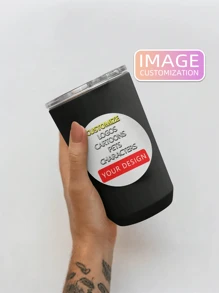 1~1200pcs Customized Advertising Labels, Logo, QR Code Stickers, Trademark Printed Packaging Stickers, Beverage, Coffee Cup, Milk Tea Cup, Birthday Celebration Disposable Cups - Multicolor - View 2