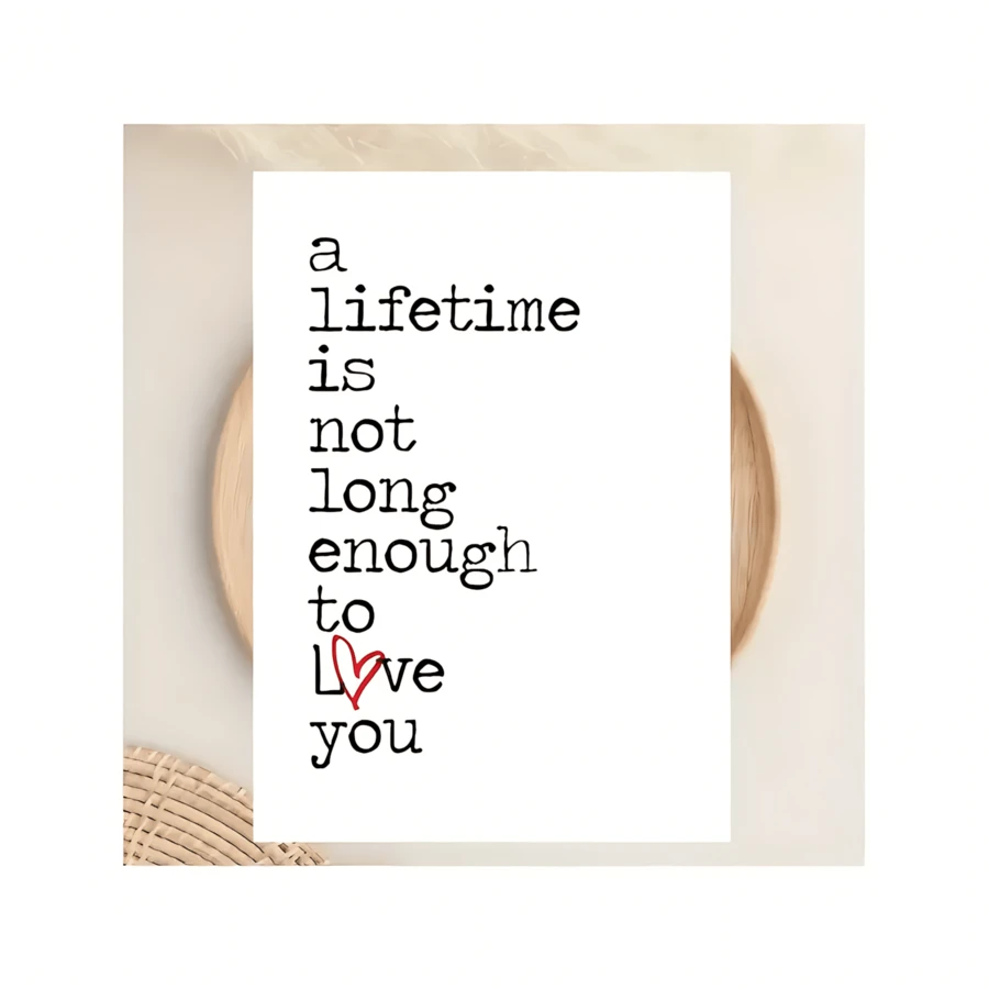 1 Pieza Conjunto de tarjeta de San Valentín romántica con sobre - Mensaje "No puedo amarte lo suficiente", adecuada para cumpleaños y San Valentín, expresiones de amor, materiales de papel - Multicolor - Ver 1