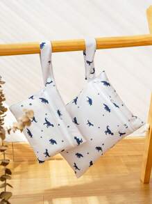 2pcs Mini Wet & Dry Bag, Waterproof Reusable Wet Bag With Handle - Multicolor - View 12