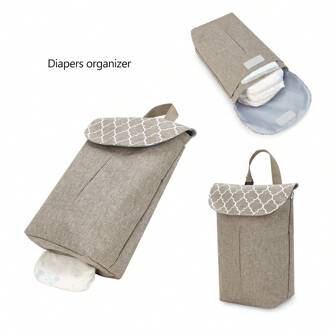 Sac à langer pour le stockage, organisateur de voyage de coussin à langer de bébé avec poches pour les couches, les lingettes, le papier-mouchoir