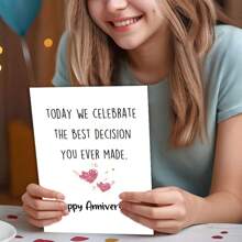 4 piezas de Tarjetas de felicitación del Día de San Valentín de 5*7 pulgadas, tarjeta de aniversario, tarjeta de regalo, tarjeta de amor, tarjeta dulce, tarjeta del Día de San Valentín, tarjeta de corazón, tarjeta de confesión, regalo para esposo, esposa, novio, novia, cónyuge, con sobres