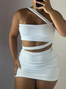 SARAH DRESS - Blanc - Voir 2
