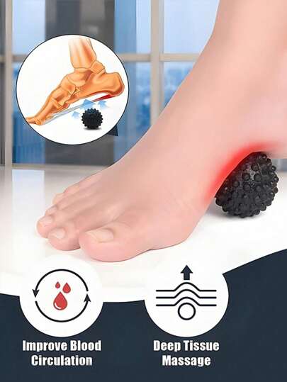 1pc Fitness Yoga Massage Ball, Muscle Relaxation Foot Massage Ball For Neck And Shoulder Relaxation