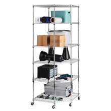 Conner 6-Tier Wire Steel Corner Shelf Garage Storage Shelving Rack Garage Rack - 1 - View 7