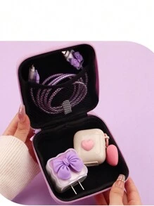 6 件蝴蝶设计电缆整理器和保护器套装 - 彩色 - 查看 8