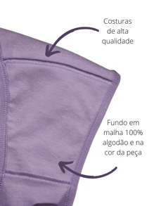 Kit 5 Gabi Cotton Panties With Comfortable Double Waistband And Low Compression For Postpartum - 彩色 - 查看 6