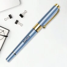 1pc Custom Engraved Text Ballpoint Pens Personalized, Customized Name Ballpoint Pen, Personalized Engraving Pen, Customizable Nice Pens For Writing, Best Bosses Gift, Gifts For Writers, Lawyer Gifts For Men, Gold Pen, Men Office Gifts, Cool Ballpoint Pens, Ornamental, Reusable, Vintage,Smooth Writing Pen,New Job, Office Supplies