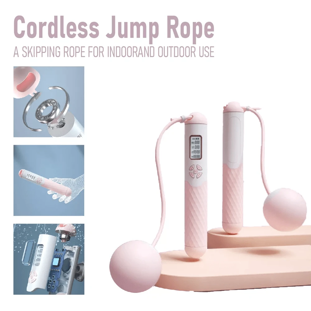 NetHong Skipping Rope With Counter [Gravity Ball With/Without Rope Relativelk Jump Rope - Multicolor - View 1