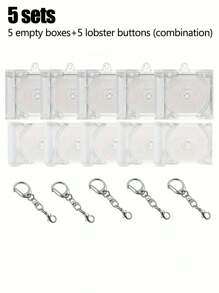 Acrylic Keychain, Vinyl Record Box, Celebrity Album, Concert Merchandise - DIY Pendant, Bag Charm, Earphone Charm, Mini CD Case Album Pendant Keychain, DIY Acrylic Keychain, Fan Supportive Commemorative Album Mini Pendant, Birthday Party Gift - Multicolor - View 1