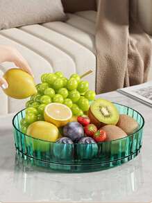 1 pezzo Organizer girevole a 360° in acrilico per spezie di stile semplice da cucina, portasalse e aceti multifunzionale, portaoggetti per frutta da tavolo, organizer per condimenti, per uso domestico, organizer per spezie e organizer per bagno, ampia applicazione