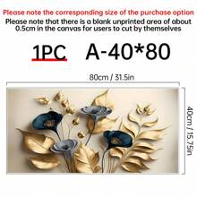 1 Frameless Creative Canvas Poster, Gold Leaf Painting, Modern Art Canvas Wall Painting, Art Wall Painting, Can Be Used As A Gift, Bedroom, Office, Living Room, Cafe, Bar, Wall Decoration, Home And Dormitory Decoration,Wall Art