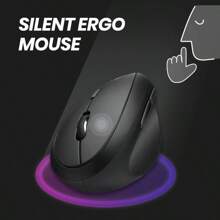 Perixx PERIDUO-606A Wireless Ergonomic Keyboard Set - Compact Split Design With Vertical Mouse And External Numeric Keypad - Adjustable Typing Angles - UK QWERTY - BlackWirelessNumpad1 - View 4